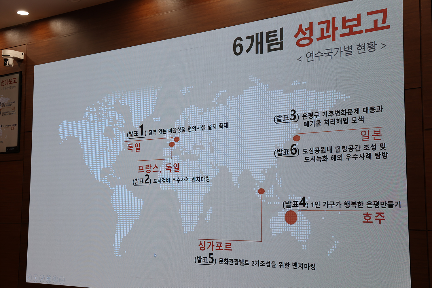 은평구청 직원 해외 역량 강화 연수 성과 보고회 이미지