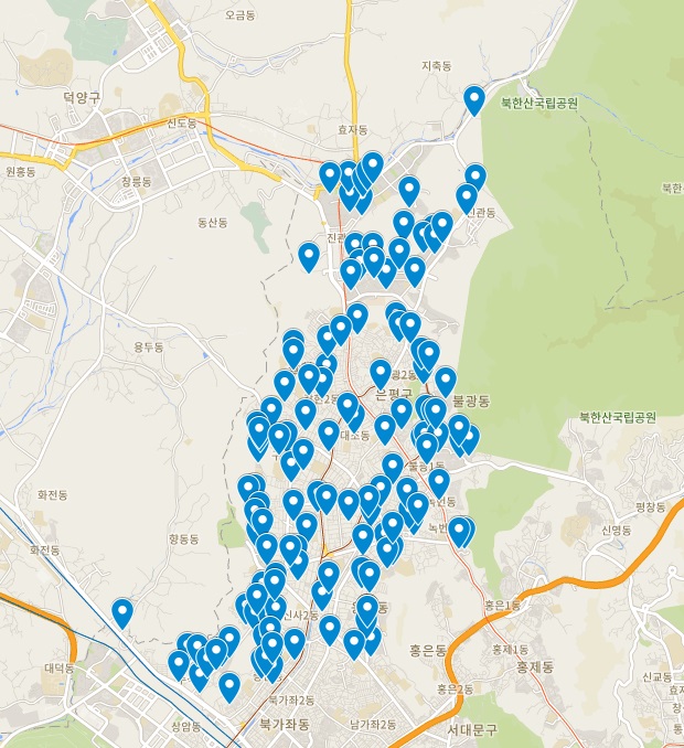 무더위쉼터 지도
