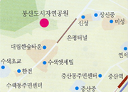 봉산도시자연공원 조망장소 위치안내