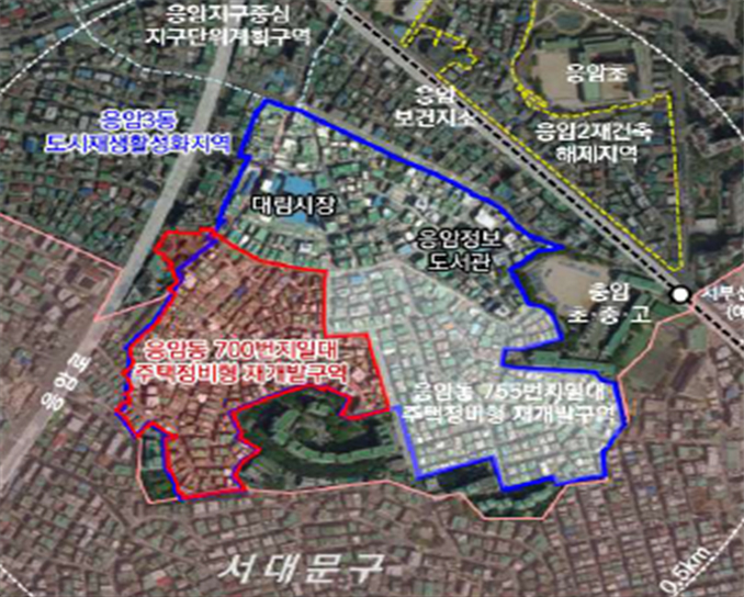 응암동 700번지 일대 주택정비형 재개발사업 위치도